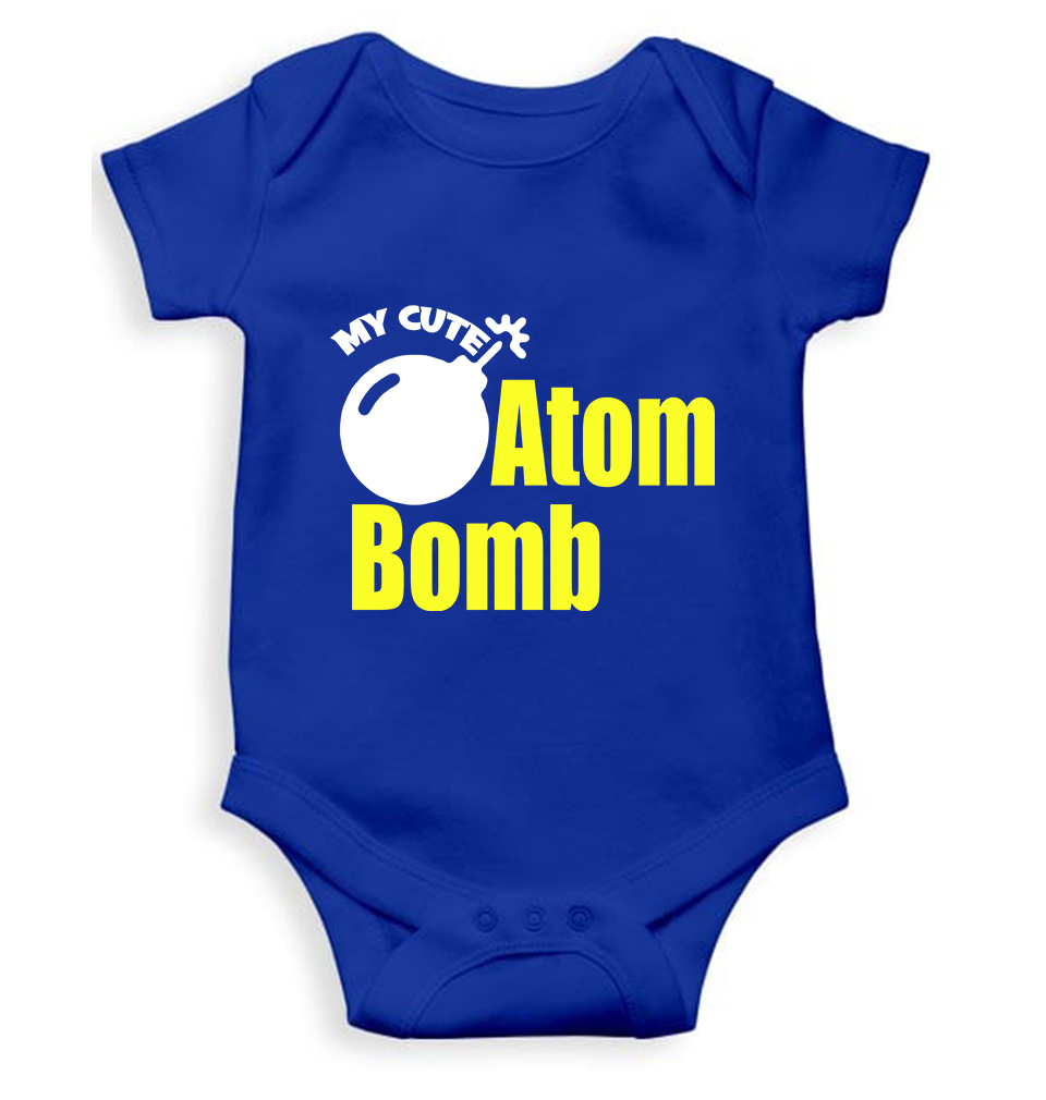 My Cute Atom Bomb Rompers for Baby Girl- FunkyTeesClub