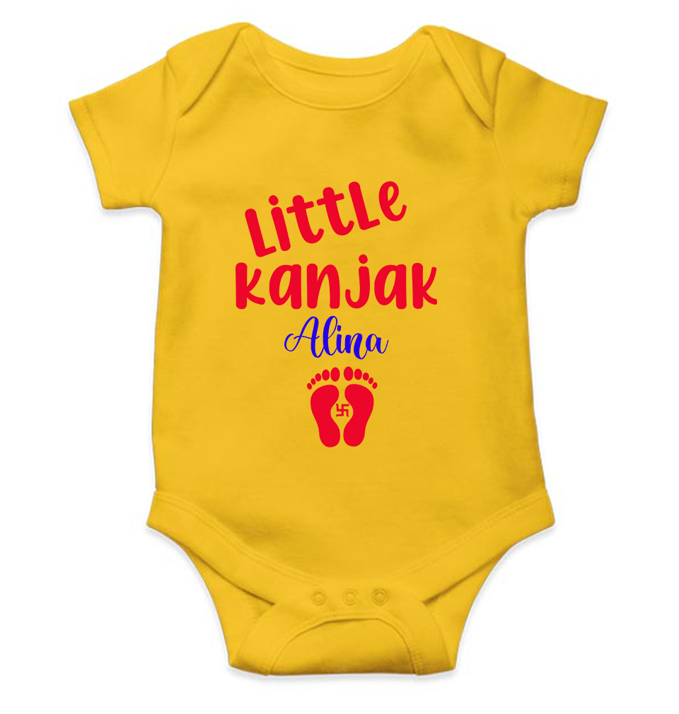 Customize Name Little Kanjak Rompers for Baby Girl- FunkyTeesClub