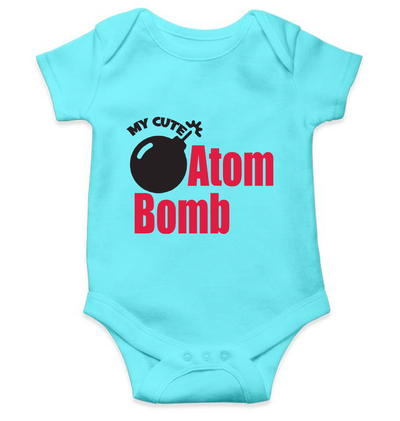 My Cute Atom Bomb Rompers for Baby Boy- FunkyTeesClub