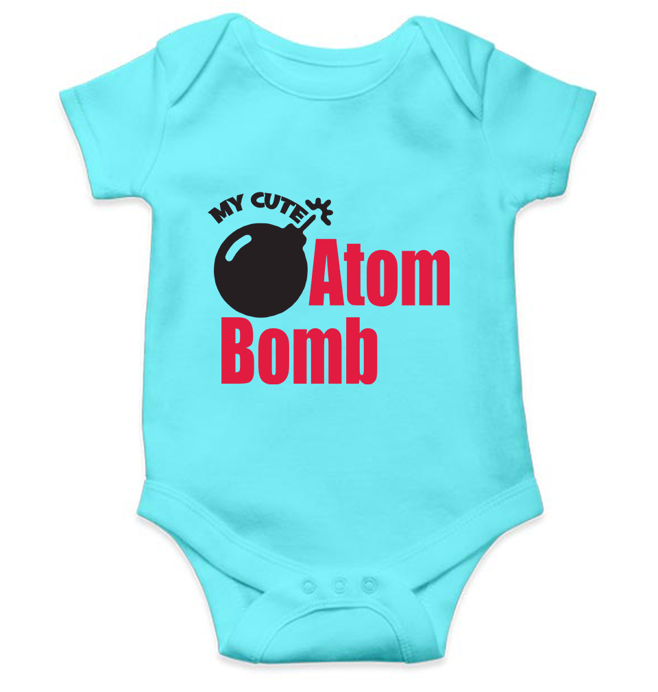 My Cute Atom Bomb Rompers for Baby Girl- FunkyTeesClub