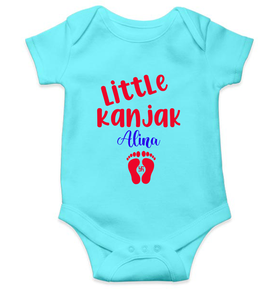 Customize Name Little Kanjak Rompers for Baby Girl- FunkyTeesClub