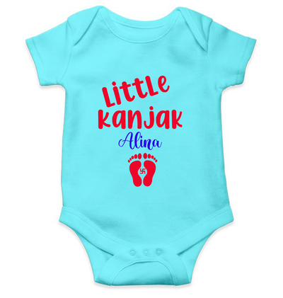 Customize Name Little Kanjak Rompers for Baby Girl- FunkyTeesClub