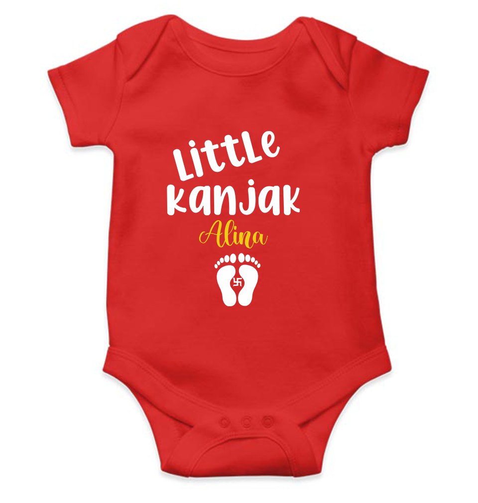 Customize Name Little Kanjak Rompers for Baby Girl- FunkyTeesClub