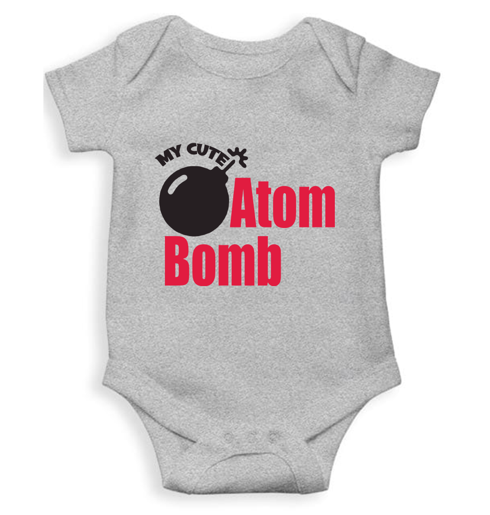 My Cute Atom Bomb Rompers for Baby Girl- FunkyTeesClub