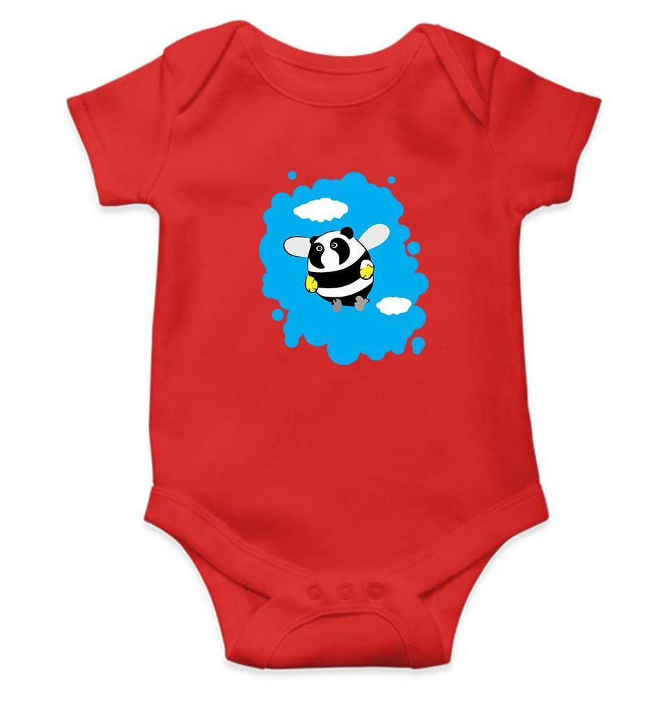 Panda Bee Abstract Rompers for Baby Girl- FunkyTradition FunkyTradition