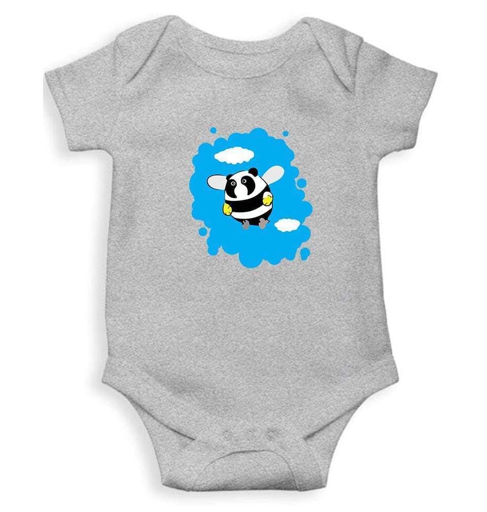 Panda Bee Abstract Rompers for Baby Girl- FunkyTradition FunkyTradition