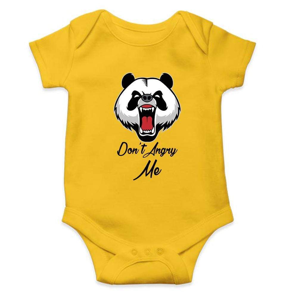 Panda Dont Angry Me Abstract Rompers for Baby Girl- FunkyTradition FunkyTradition