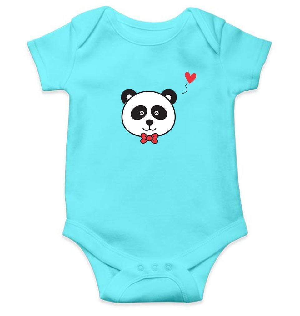 Panda Rompers for Baby Girl- FunkyTradition FunkyTradition