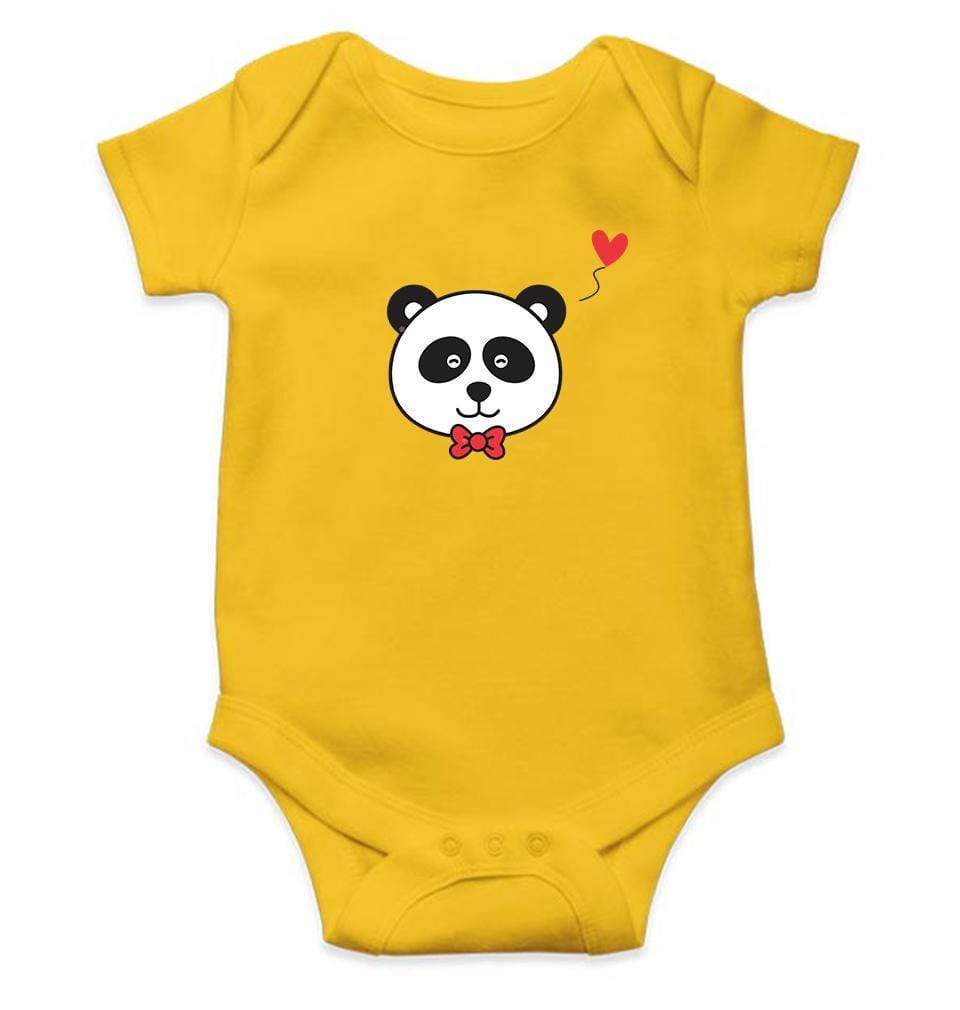 Panda Rompers for Baby Girl- FunkyTradition FunkyTradition