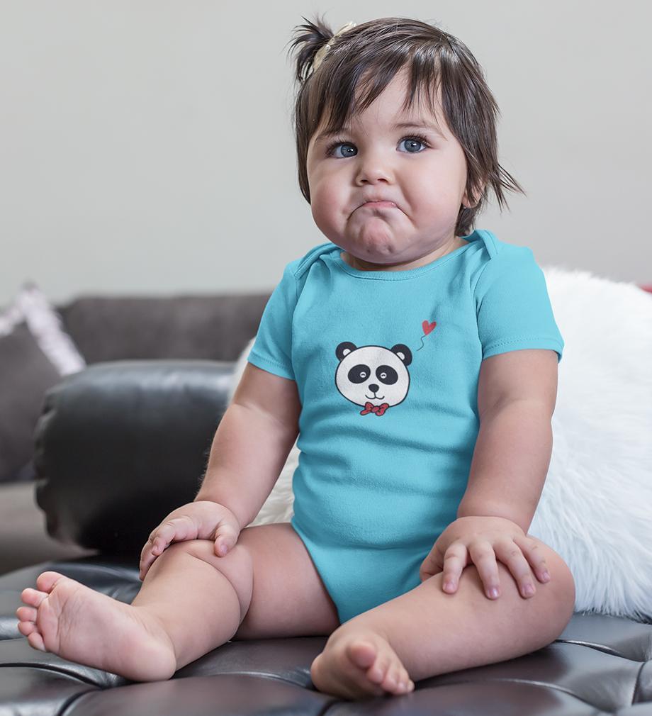 Panda Rompers for Baby Girl- FunkyTradition FunkyTradition
