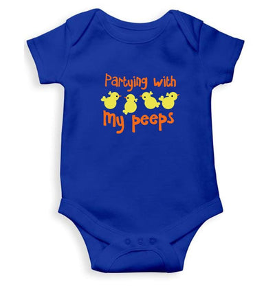 Partying With My Peeps Rompers for Baby Girl- FunkyTradition FunkyTradition