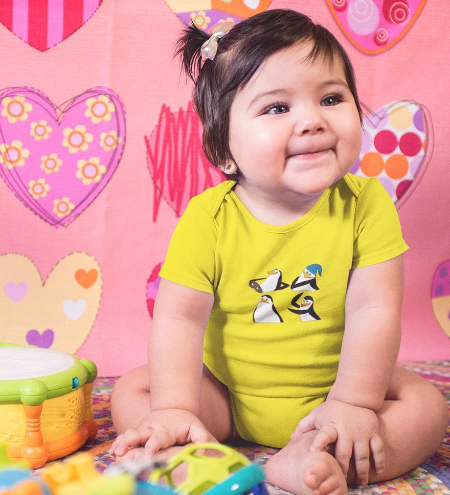 Penguin Rompers for Baby Girl- FunkyTradition FunkyTradition