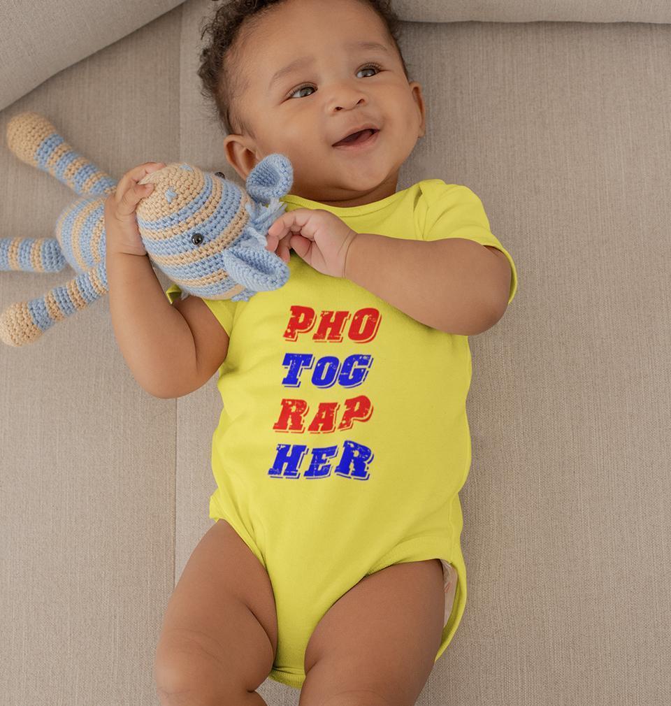 Photographer Rompers for Baby Boy- FunkyTeesClub