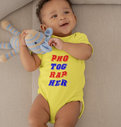 Photographer Rompers for Baby Boy- FunkyTeesClub