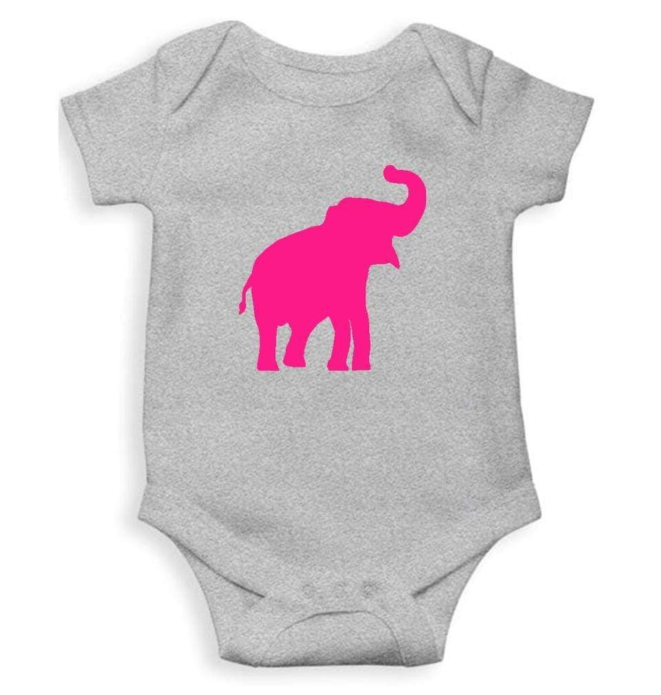 Pink Elephant Abstract Rompers for Baby Girl- FunkyTradition FunkyTradition