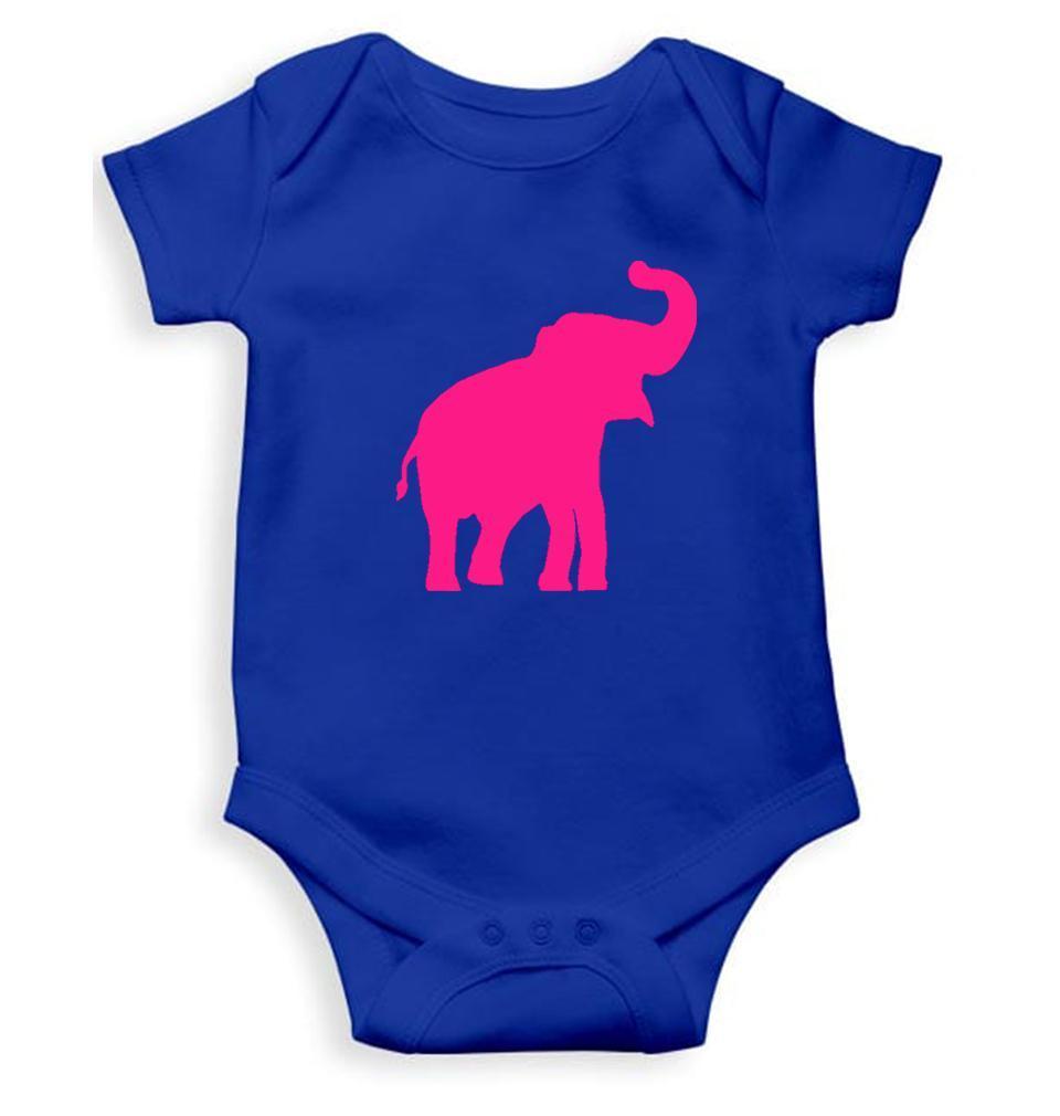 Pink Elephant Abstract Rompers for Baby Girl- FunkyTradition FunkyTradition