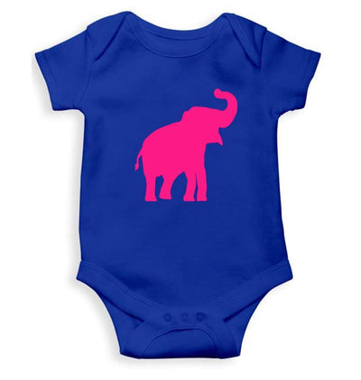 Pink Elephant Abstract Rompers for Baby Girl- FunkyTradition FunkyTradition