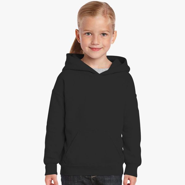 Girl Plain Black Hoodie-FunkyTeesClub