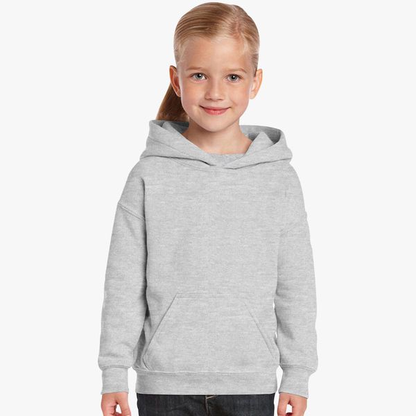 Girl Plain Grey Hoodie-FunkyTeesClub