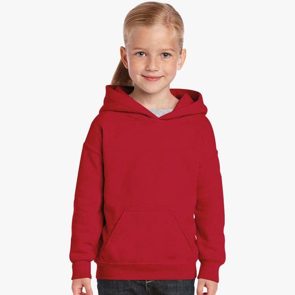 Girl Plain Red Hoodie-FunkyTeesClub