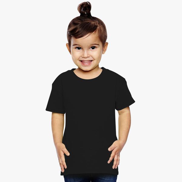 Girl Plain Black T-shirt-FunkyTeesClub