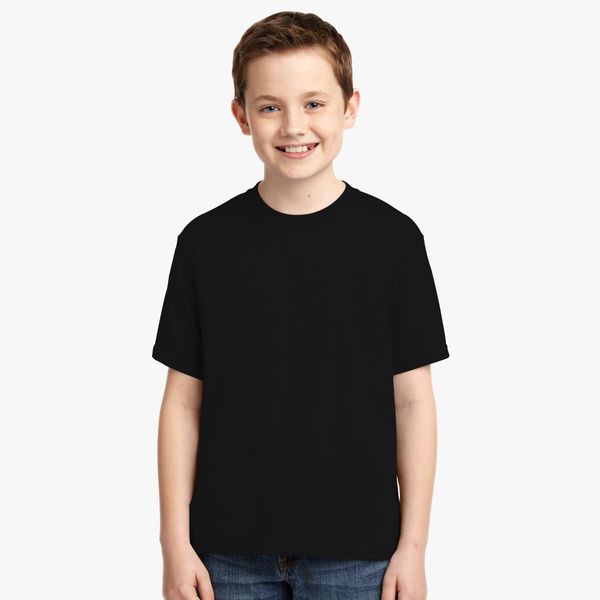 Boy Plain Black T-Shirt-FunkyTeesClub