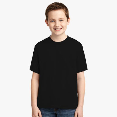 Boy Plain Black T-Shirt-FunkyTeesClub