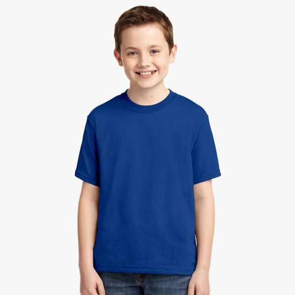 Boy Plain Royal Blue T-Shirt-FunkyTeesClub