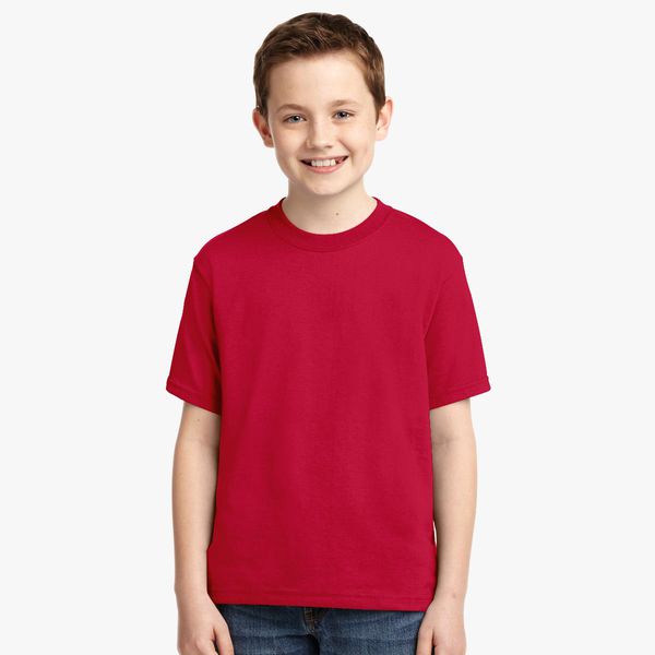 Boy Plain Red T-shirt-FunkyTeesClub