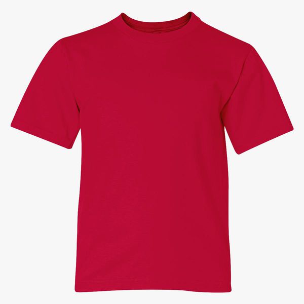 Boy Plain Red T-shirt-FunkyTeesClub