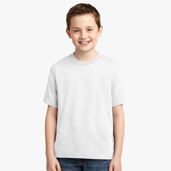 Boy Plain White T-shirt-FunkyTeesClub