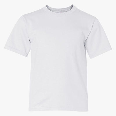 Boy Plain White T-shirt-FunkyTeesClub