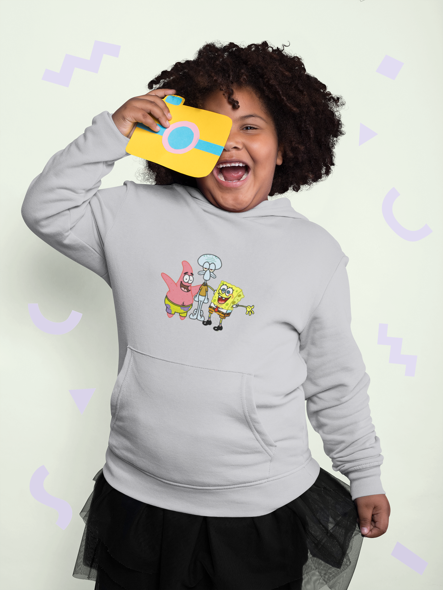 Cute Cartoon Girl Hoodies-FunkyTeesClub