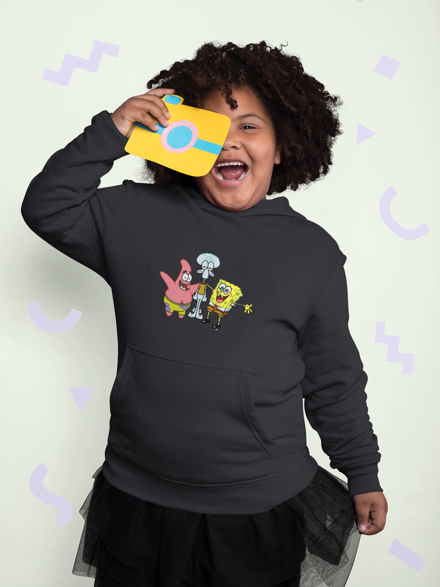 Cute Cartoon Girl Hoodies-FunkyTeesClub
