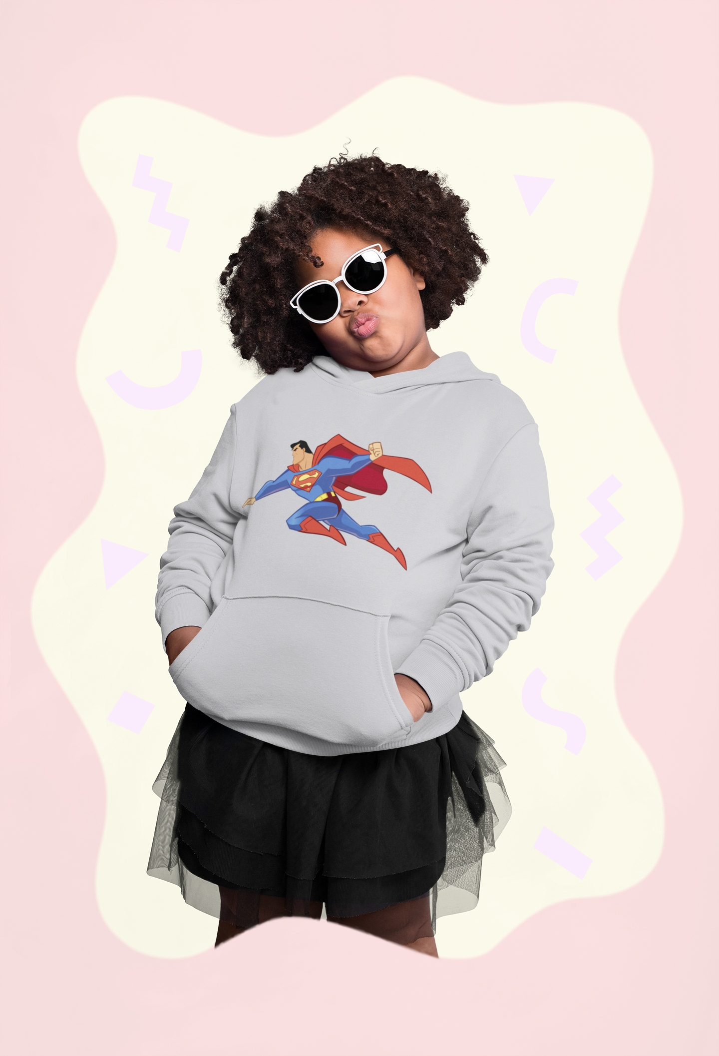 Superhero Girl Hoodies-FunkyTeesClub