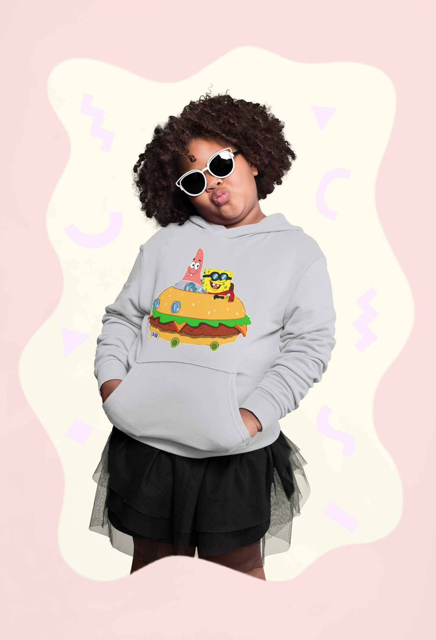 Cute Cartoon Girl Hoodies-FunkyTeesClub
