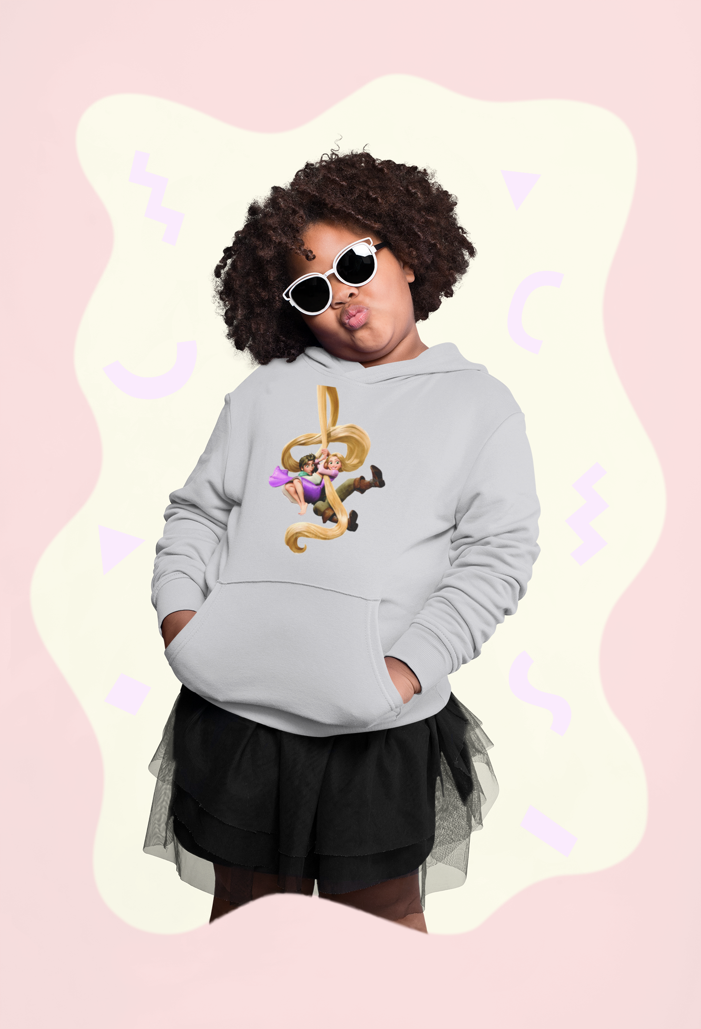 Cute Princess Girl Hoodies-FunkyTeesClub