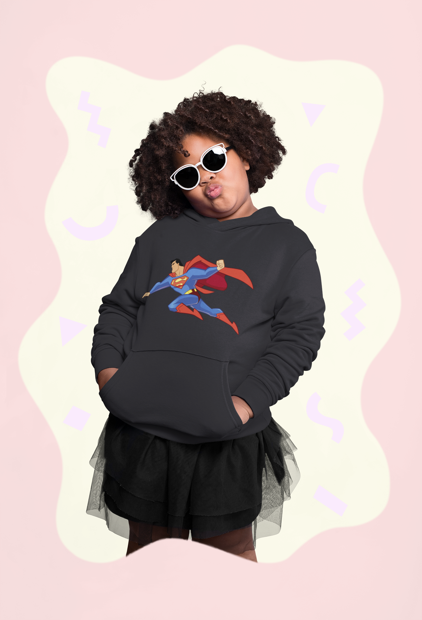 Superhero Girl Hoodies-FunkyTeesClub