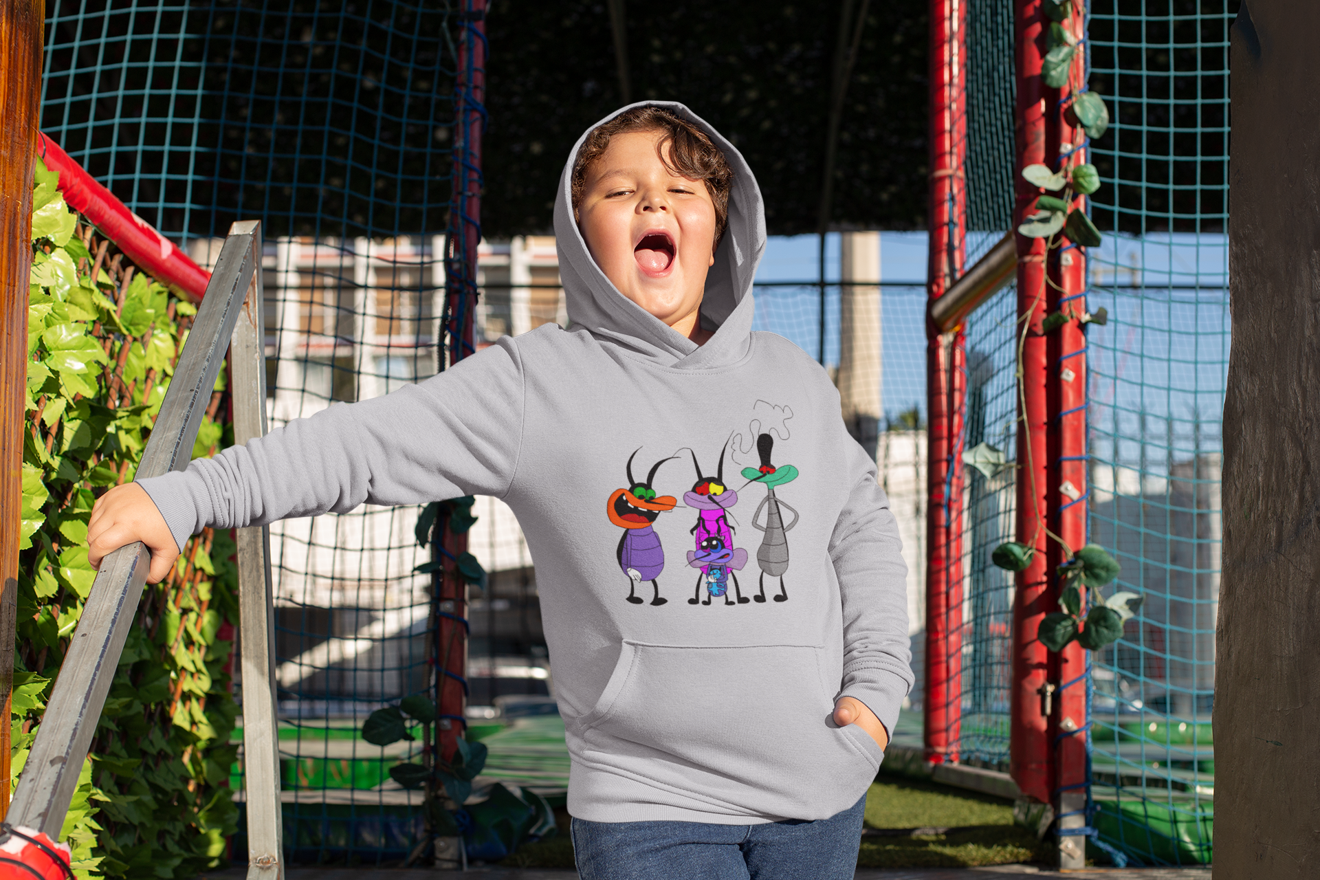 Cute Cartoon Boy Hoodies-FunkyTeesClub