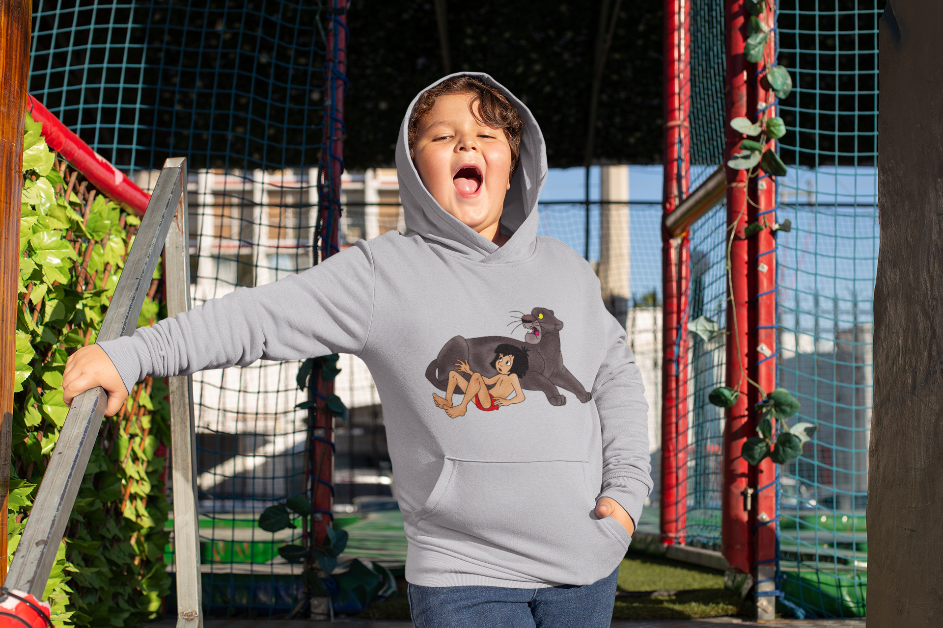 Cute Cartoon Boy Hoodies-FunkyTeesClub