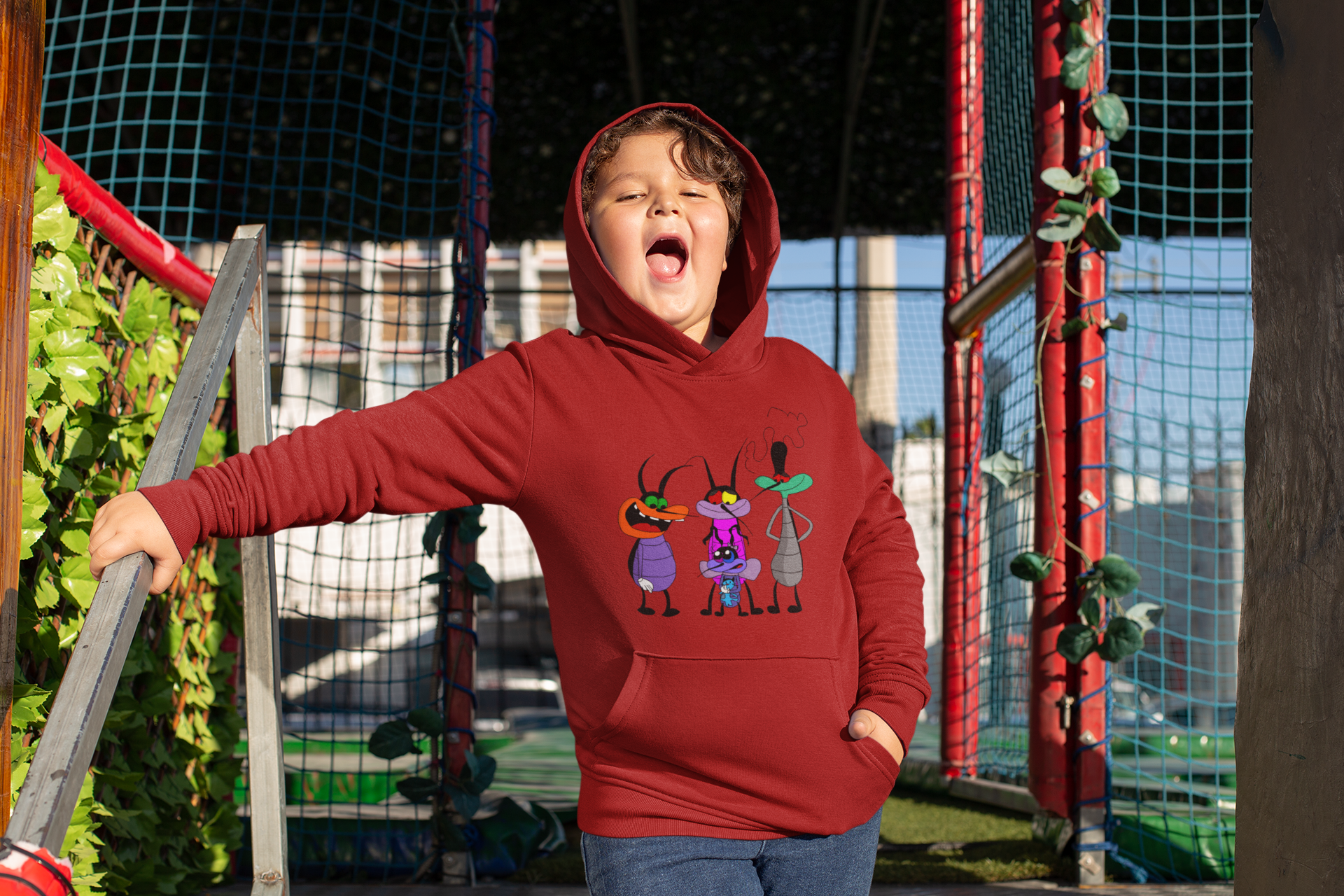 Cute Cartoon Boy Hoodies-FunkyTeesClub