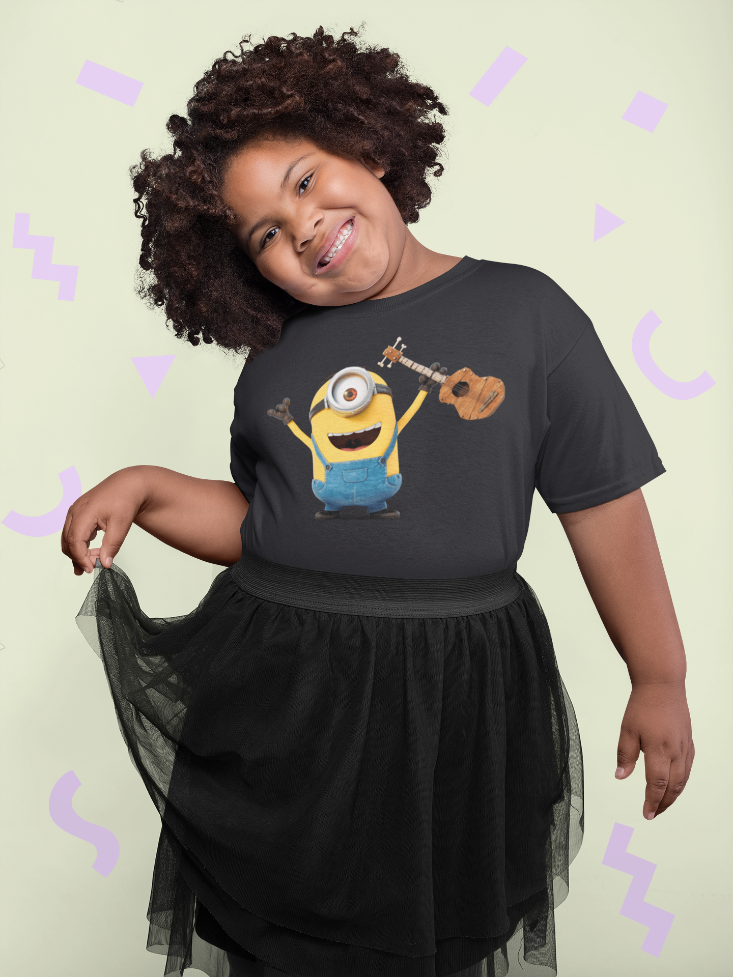 Cute Cartoon Half Sleeves T-Shirt For Girls -FunkyTeesClub