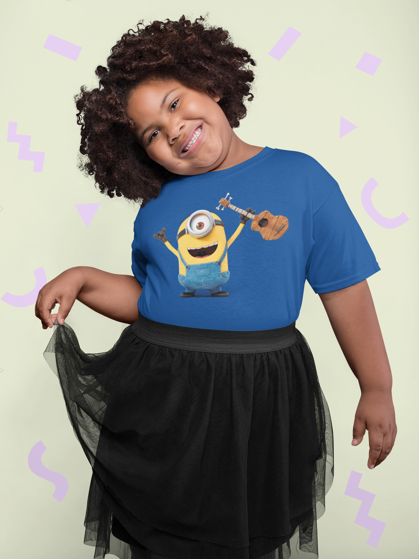 Cute Cartoon Half Sleeves T-Shirt For Girls -FunkyTeesClub