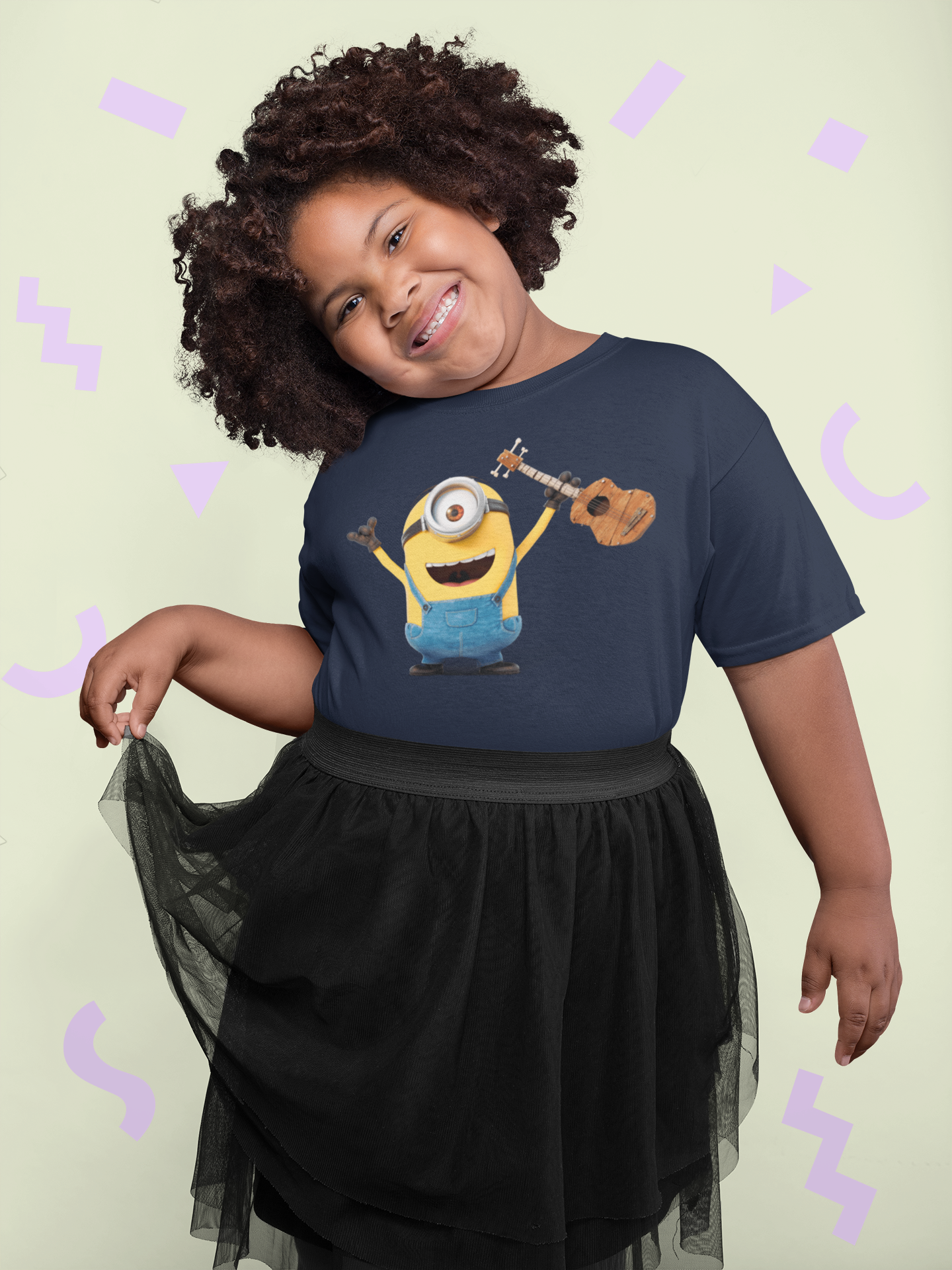 Cute Cartoon Half Sleeves T-Shirt For Girls -FunkyTeesClub