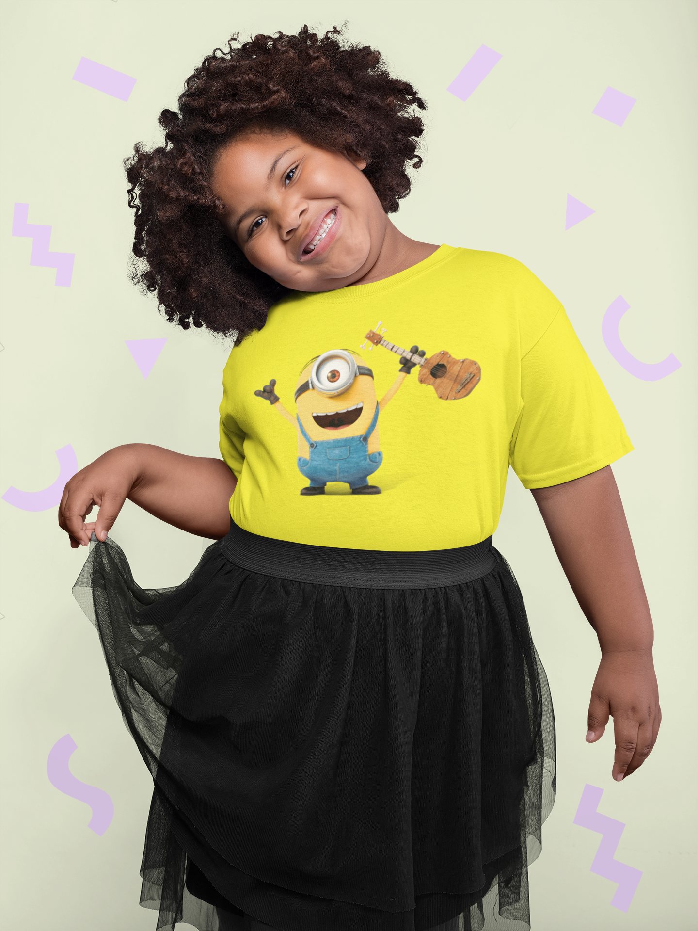 Cute Cartoon Half Sleeves T-Shirt For Girls -FunkyTeesClub