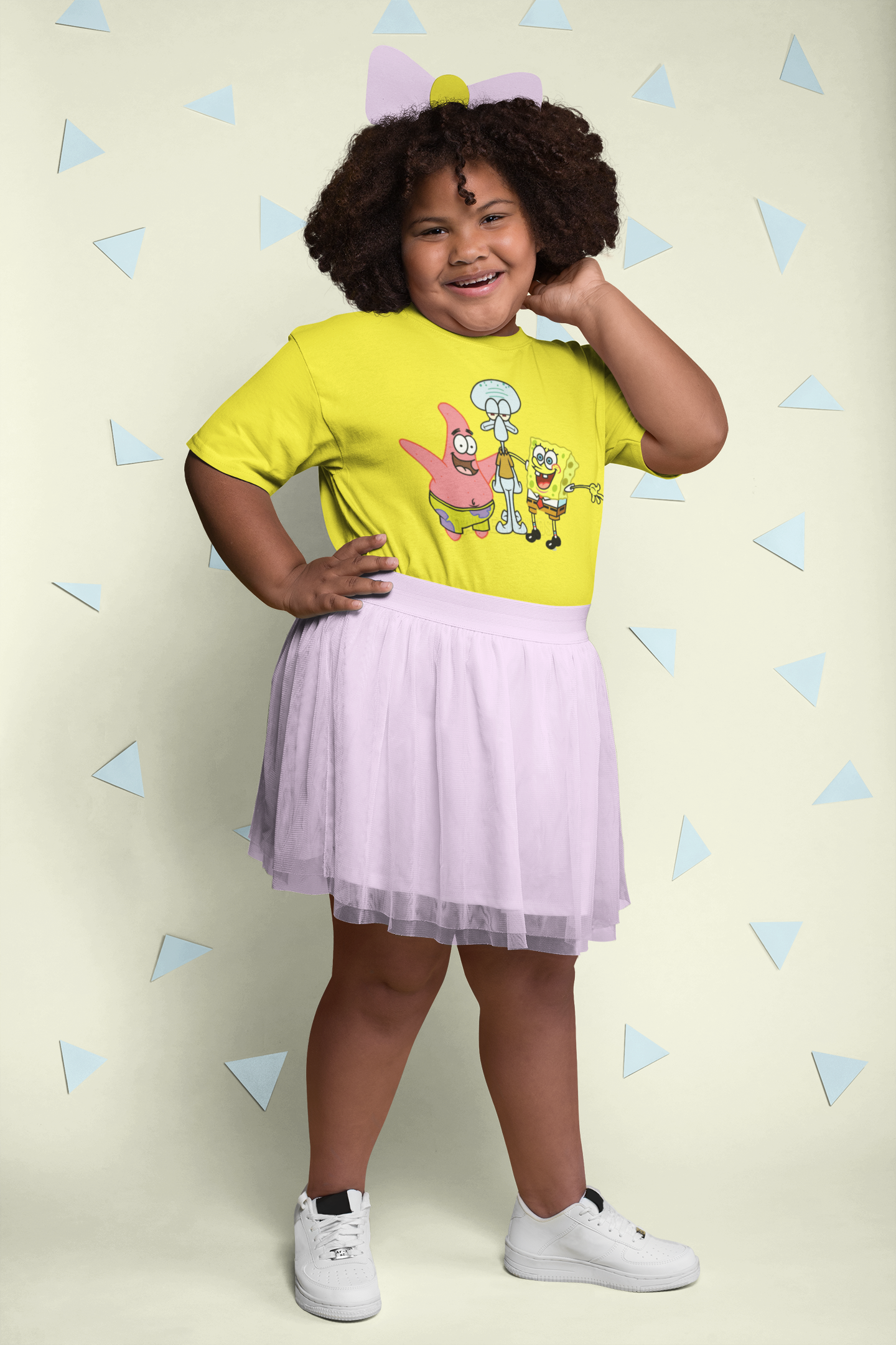 Cute Cartoon Half Sleeves T-Shirt For Girls -FunkyTeesClub