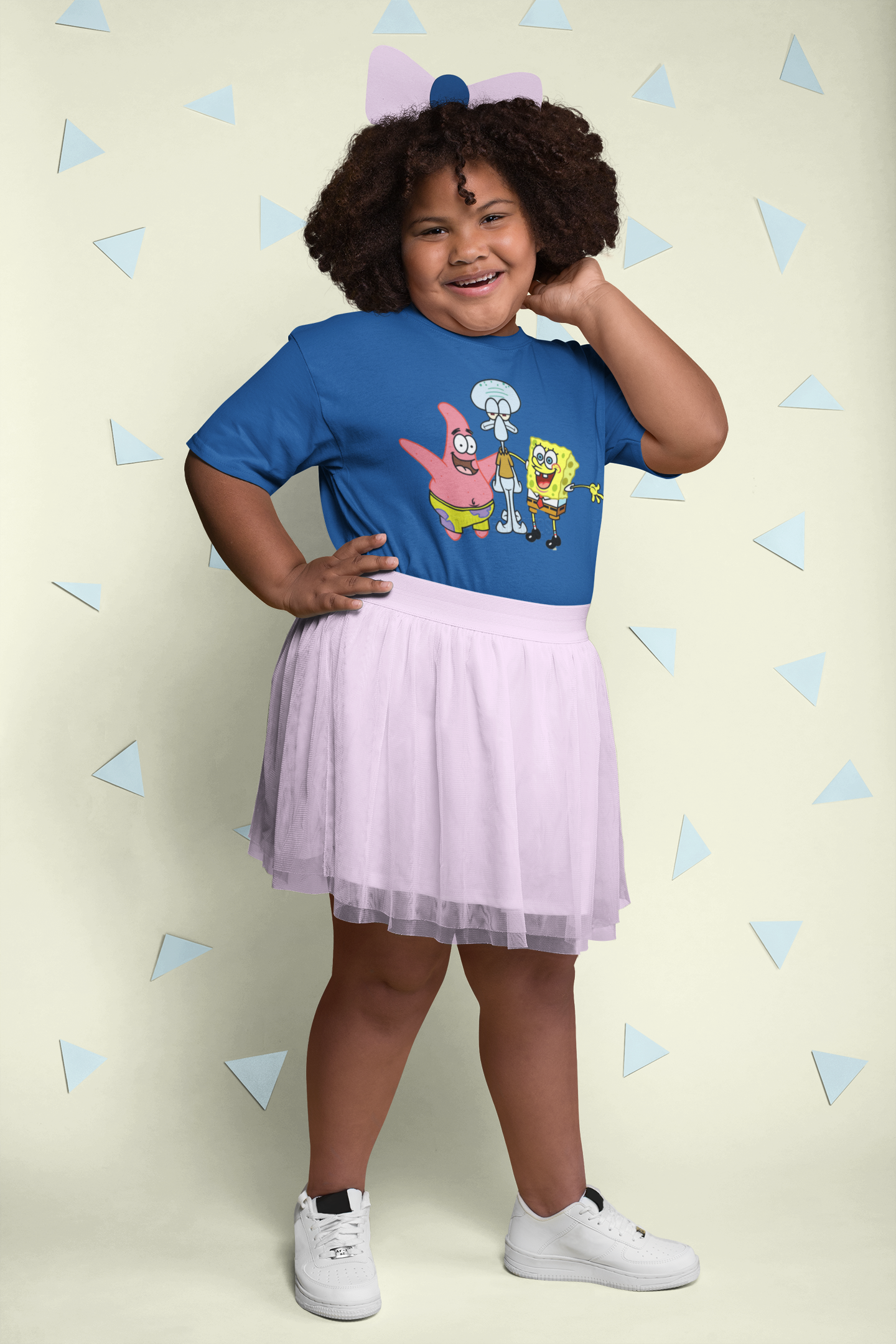 Cute Cartoon Half Sleeves T-Shirt For Girls -FunkyTeesClub