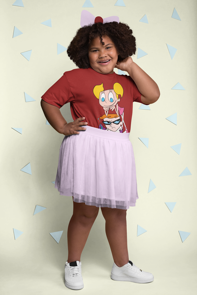 Cute Cartoon Half Sleeves T-Shirt For Girls -FunkyTeesClub