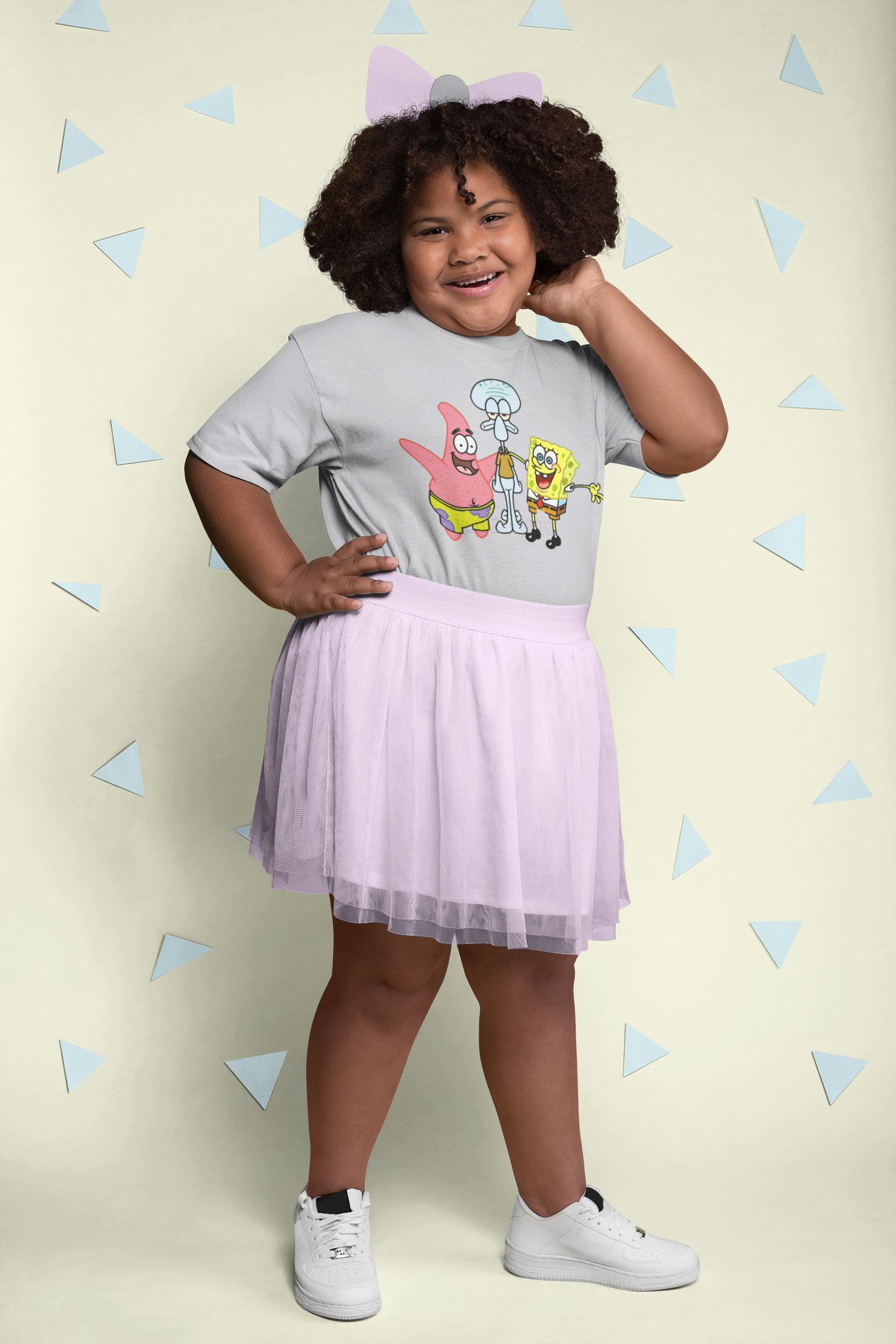 Cute Cartoon Half Sleeves T-Shirt For Girls -FunkyTeesClub