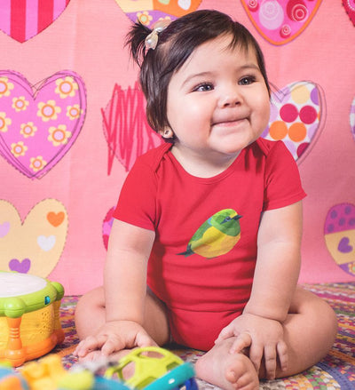Pologhram Bird Abstract Rompers for Baby Girl- FunkyTradition FunkyTradition